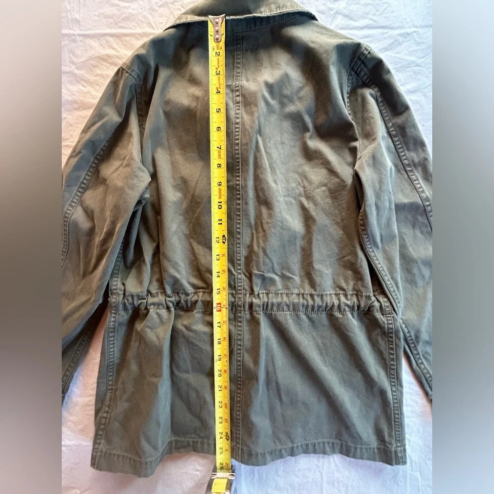 Madewell Army Green Jacket with Cinched Waist  XXS - Picture 7 of 8